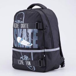 02704390-40 Рюкзак школьный черный (15+) для мальчики черный фото №2