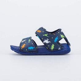 125081-12 Пляжные сандалии на липучках ДИНО для мальчики синий фото №2