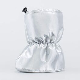 001106-47 Зимние пинетки под комбинезон для девочки серебристый