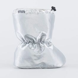 001106-47 Зимние пинетки под комбинезон для девочки серебристый фото №2