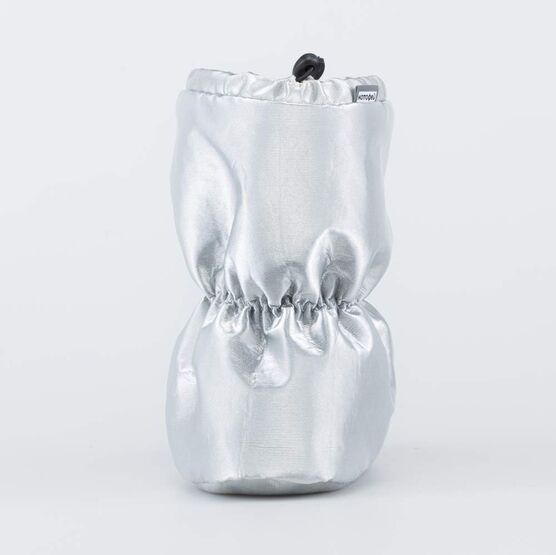 001106-47 Зимние пинетки под комбинезон для девочки серебристый фото №5