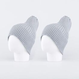 07011615-40 Демисезонная шапка-бини-носок серая для универсальные серый