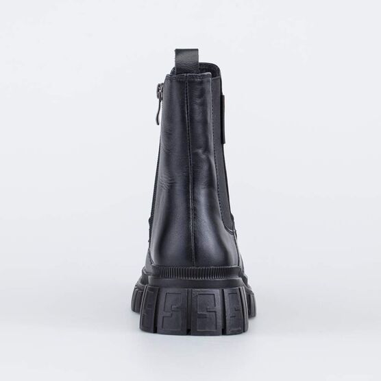 662159-41 Зимние сапожки-челси на меху для девочки черный фото №5