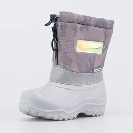 464066-42 Сноубутсы с защитой от снега для девочки серый