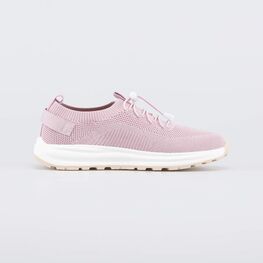 441029-14 Розовые кроссовки с фиксаторами шнурков для девочки розовый фото №2