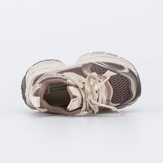 444057-11 Дышащие кроссовки для девочки для девочки бежевый,коричневый фото №4