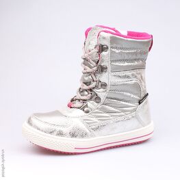 464912-41 Мембранные сапожки для девочки серебряный