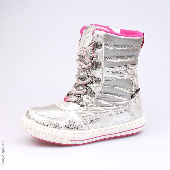 464912-41 Мембранные сапожки для девочки серебряный