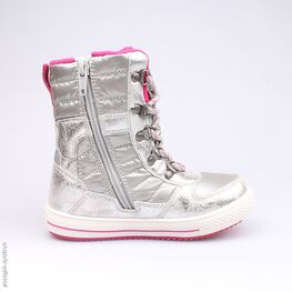 464912-41 Мембранные сапожки для девочки серебряный фото №2