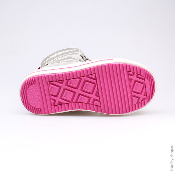 464912-41 Мембранные сапожки для девочки серебряный фото №3