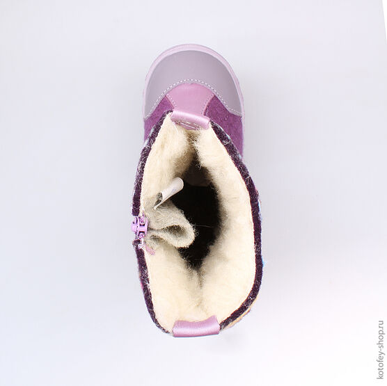 467005-41 Валенки для девочки сир-фио фото №4