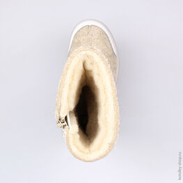 467039-41 Валенки для девочки сер-бел фото №4