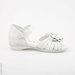 522072-22 Босоножки для девочки белый фото №2