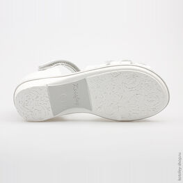 522072-22 Босоножки для девочки белый фото №3