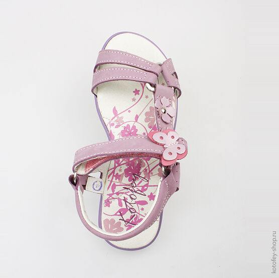 522073-21 Босоножки для девочки сиреневый фото №4