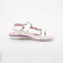 522073-23 Босоножки для девочки белый фото №2