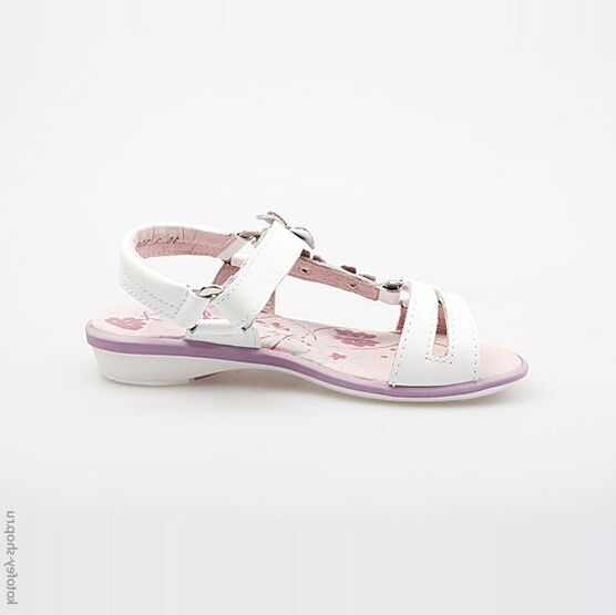 522073-23 Босоножки для девочки белый фото №2