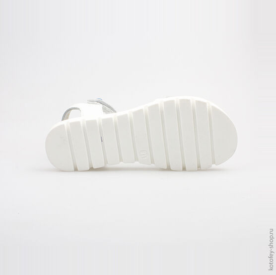 522075-21 Босоножки для девочки белый фото №3