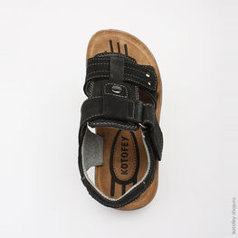 522078-22 Сандалии для мальчики черный фото №4