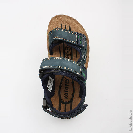 522079-21 Сандалии для мальчики светло-синий фото №4