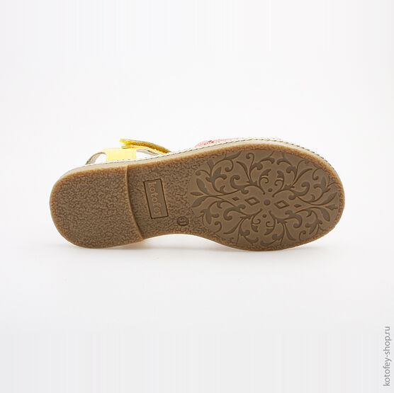 522080-22 Босоножки для девочки крл-жел фото №3