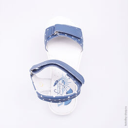 522086-21 Босоножки для девочки светло-синий фото №4