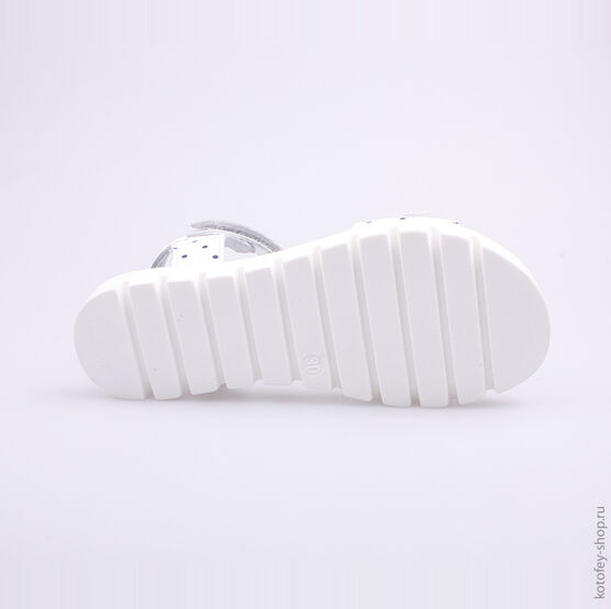 522086-22 Босоножки для девочки белый фото №3