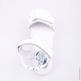 522086-22 Босоножки для девочки белый фото №4