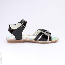 522091-23 Босоножки для девочки черный фото №2