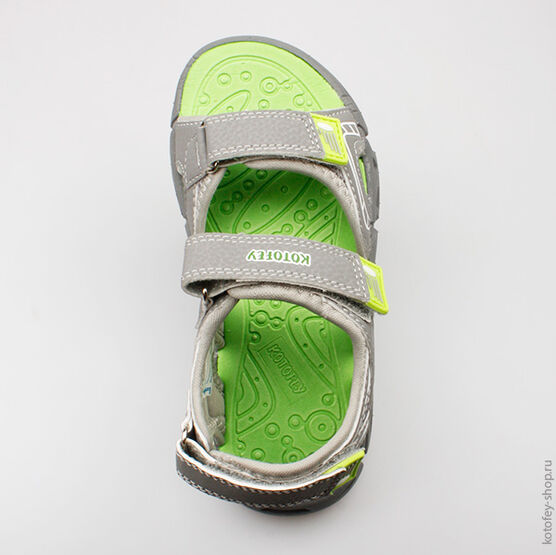 523036-12 Пляжная обувь для мальчики сер-сал фото №4