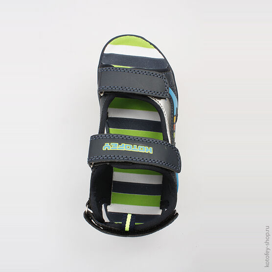 523045-11 Пляжная обувь для мальчики син-гол-сал фото №4