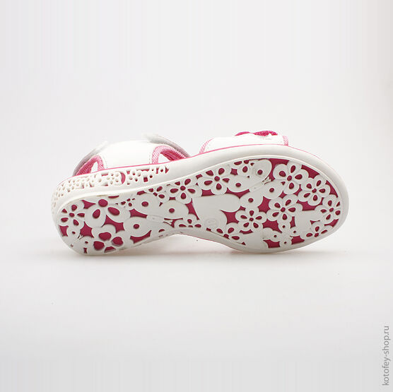 523046-11 Пляжная обувь для девочки бел-фук фото №3