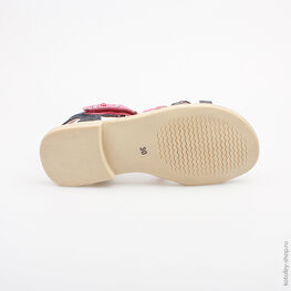 524014-21 Босоножки для девочки син-фук фото №3