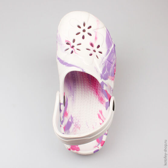 525003-01 Пляжная обувь сиреневая для девочки сиреневый фото №4
