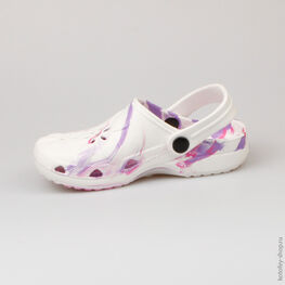 525003-01 Пляжная обувь сиреневая для девочки сиреневый фото №2