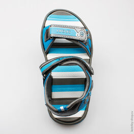 525007-11 Пляжная обувь для мальчики сер-гол фото №4