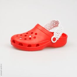 525008-01 Пляжная обувь красная для девочки красный