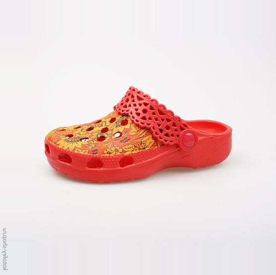 525013-01 Пляжная обувь красная для девочки красный