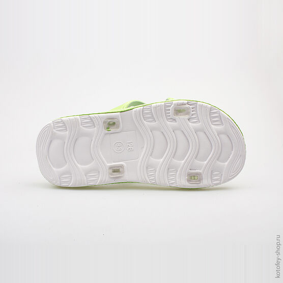 525014-01 Пляжная обувь салатовая для девочки салатовый фото №3