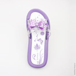 525016-01 Пляжная обувь сиреневая для девочки сиреневый фото №4