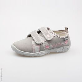 531009-71 Текстильная обувь для девочки серый