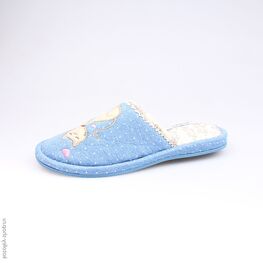 531010-11 Тапочки голубые для девочки голубой