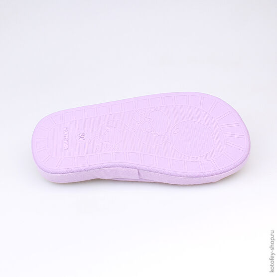 531011-11 Тапочки сиреневые для девочки сиреневый фото №3