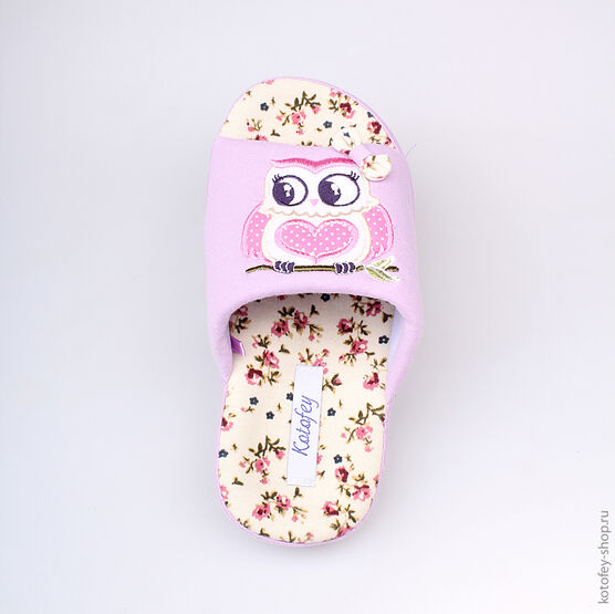 531011-11 Тапочки сиреневые для девочки сиреневый фото №4