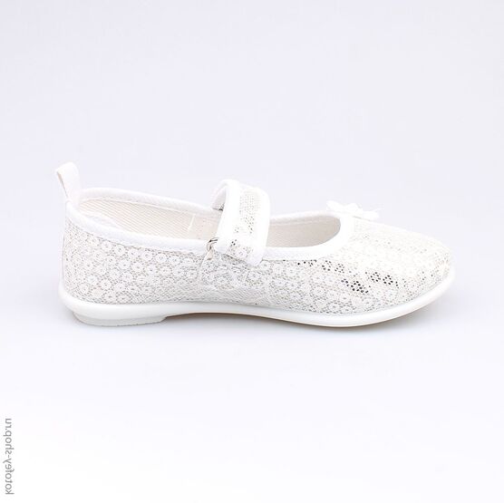 531016-71 Текстильная обувь для девочки серебряный фото №2