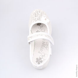 531016-71 Текстильная обувь для девочки серебряный фото №4