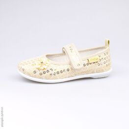 531016-72 Текстильная обувь для девочки золотой