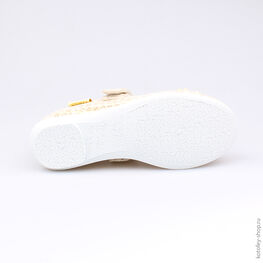 531016-72 Текстильная обувь для девочки золотой фото №3