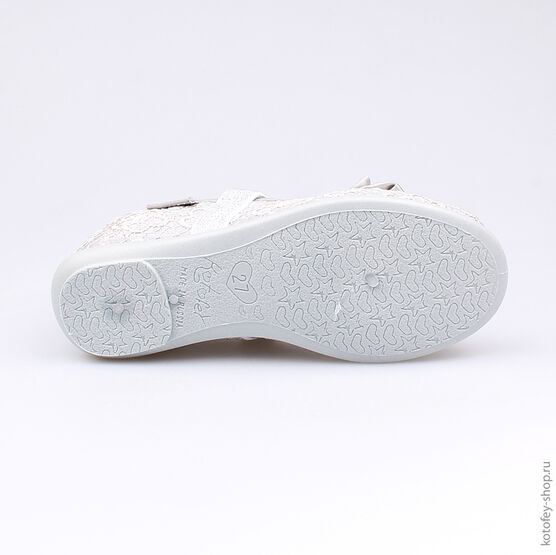 531017-71 Текстильная обувь для девочки серый фото №3