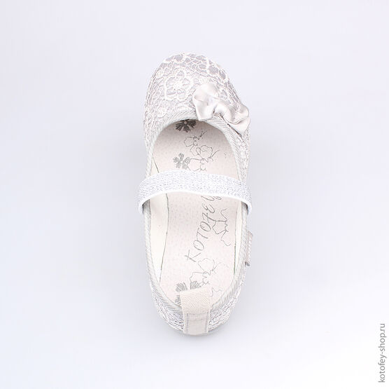 531017-71 Текстильная обувь для девочки серый фото №4